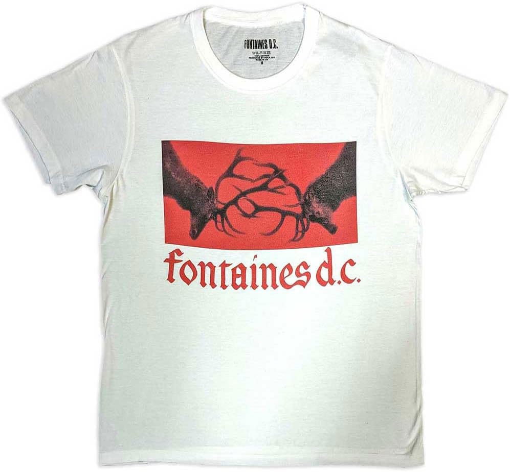 Rock Off officially licensed products Fontaines D C Gothic Band Logo T Shirt M