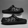 Fashion Summer Men Clogs Light EVA Men's Slippers Non-Slip Outdoor Men Garden Shoes Breathable Hole Shoes Beach Flat Slippers Weave