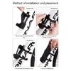 Bike Security Lock Compacts Zincs Alloy Construction For Motorcycles Scooter Weather Resistant Foldable Bicycles Lock