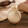 Flip Hollow Pocket Watch Retro Necklace Watch Men and Women Student Gift Hanging Watch Pocket Watch