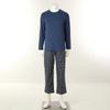 Solid Check Men S Loungewear Set wpa554mS+wpa554mp