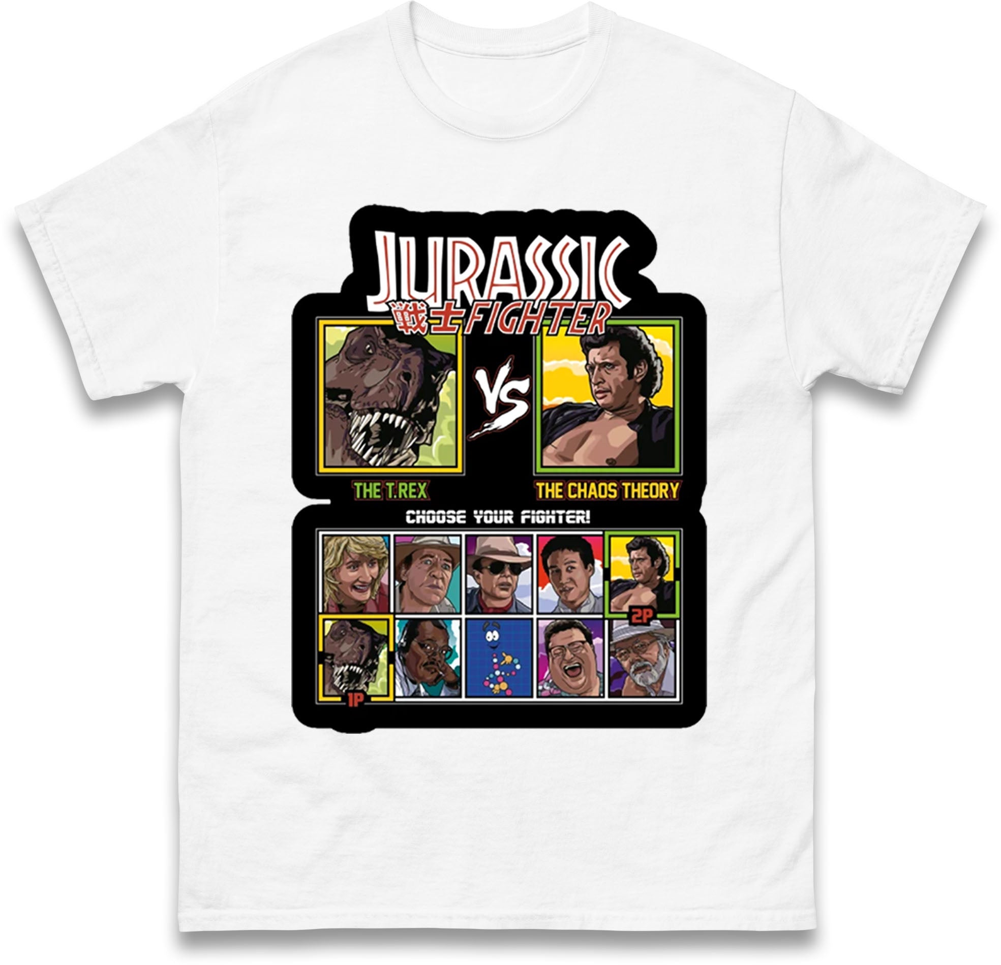 Jurassic Fighter Bootleg Mens T Shirt Womens Tops Tees L