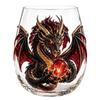 Fantasy Dragon Glass Egg Cup 3D Borosilicate Goblet Lead-Free Whiskey Tumbler Art Glassware Decor