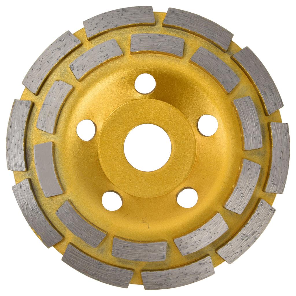Diamond Cup Grinding Wheel Double Row Concrete Grinding Wheels for Granite Stone Marble125mm