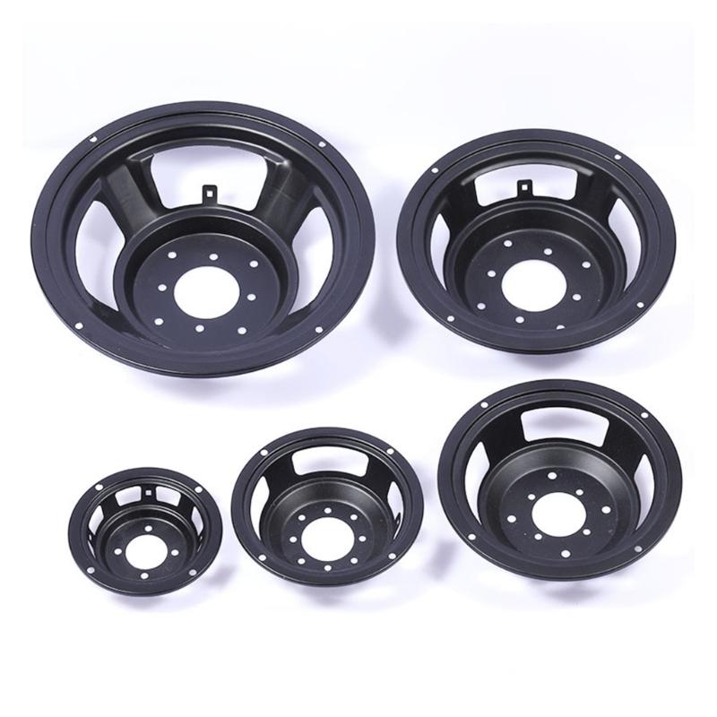 4/5/6,5/8/10/12 Zoll Lautsprecher Aluminium Rundbeckenrahmen Lautsprecherkorb Subwoofer-Halter Reparaturteile Zubehör