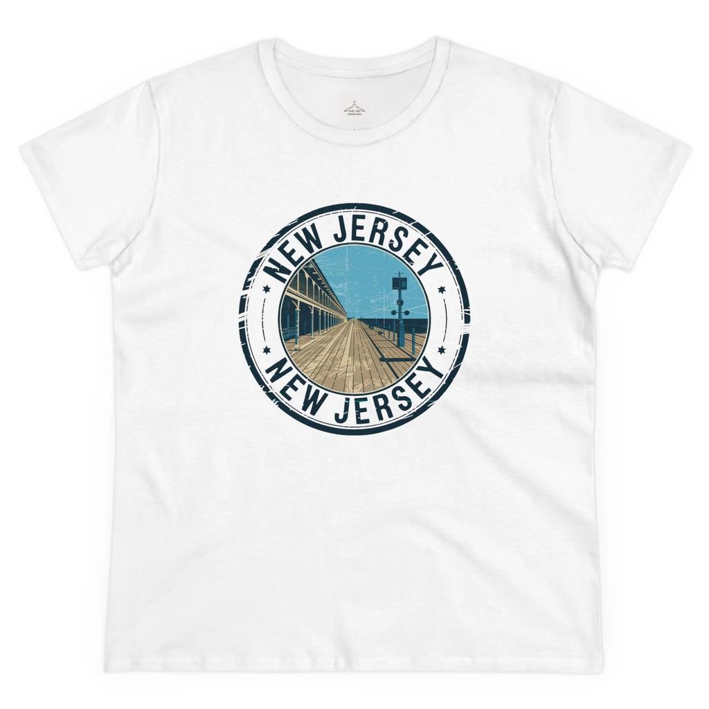 New Jersey Vintage Graphic Tee, Casual Wear, Travel Shirt, State Pride Apparel,