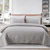 Solid Color Crystal Velvet Quilted Bedspread 3-Piece Set - Casual Home Bedding Blanket
