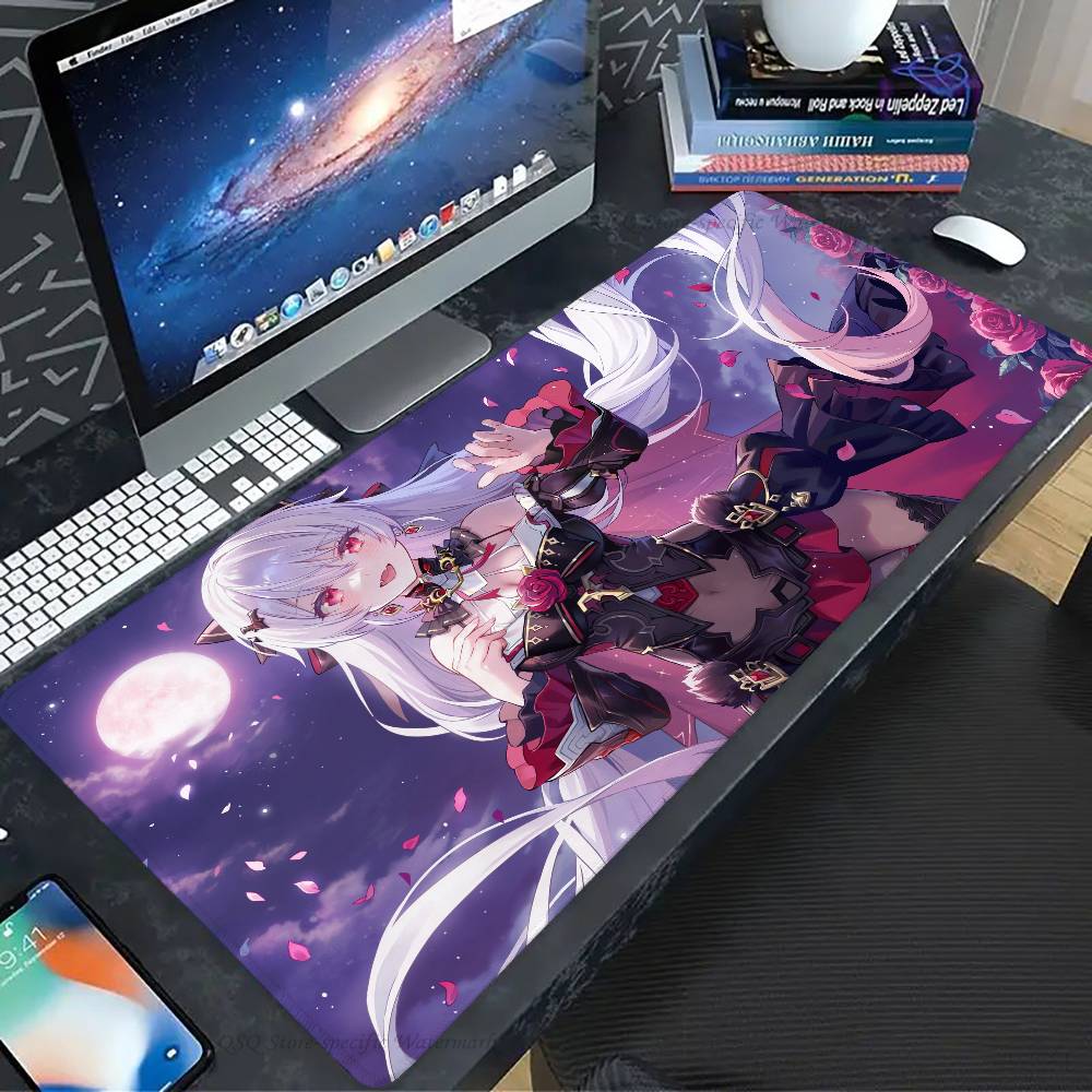 Theresa Apocalypse H-Honkai Impact 3 ANIME Mousepad Non-slip Suitable For Office Computers Laptops E-sports Game Desk Mats XXL
