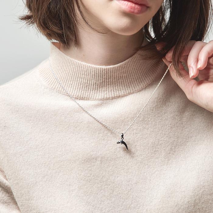 Whale2Whale Small Dolphin Necklace_50Cm