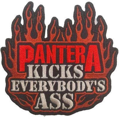 Pantera Kicks EverybodyÂ´s Ass Iron On Patch