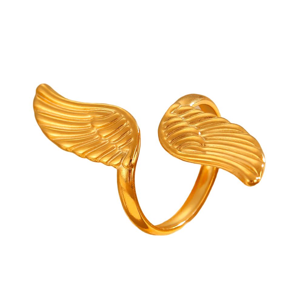 18K Gold European Dove Ring - Retro Stainless Steel Index Finger Jewelry