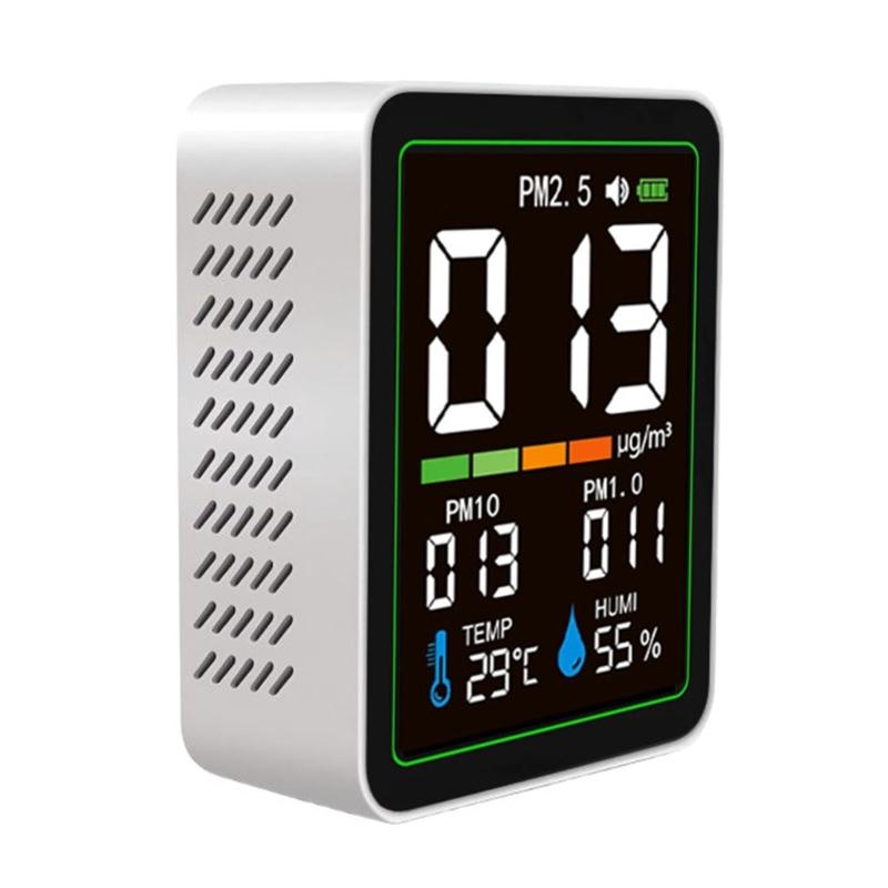 Multifunction Air Quality Tster for PM2.5 PM10 PM1.0 Temperature Humidity Detection Digital Screen Efficient Performances