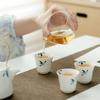 1 Pc Chinese Hand Painted Ceramic Tea Cup Handmade Tea Bowl Porcelain Teacup Household Teaware Personal Meditation Cup 40ml