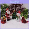 Christmas Resin Decor With Santa And Snowman Figures For Holiday Home Decor And Gift Giving