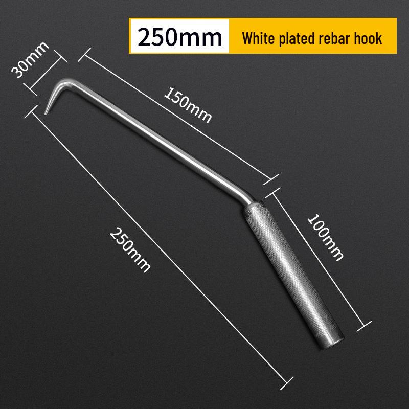 High Hardness Semi-Automatic Threaded Rebar Tying Hook for Core Steel Binding