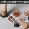 20pcs Chair Leg Floor Protectors Padding Round Chair Leg Covers Protective Chair Feet Sleeves for Round Furniture Legs