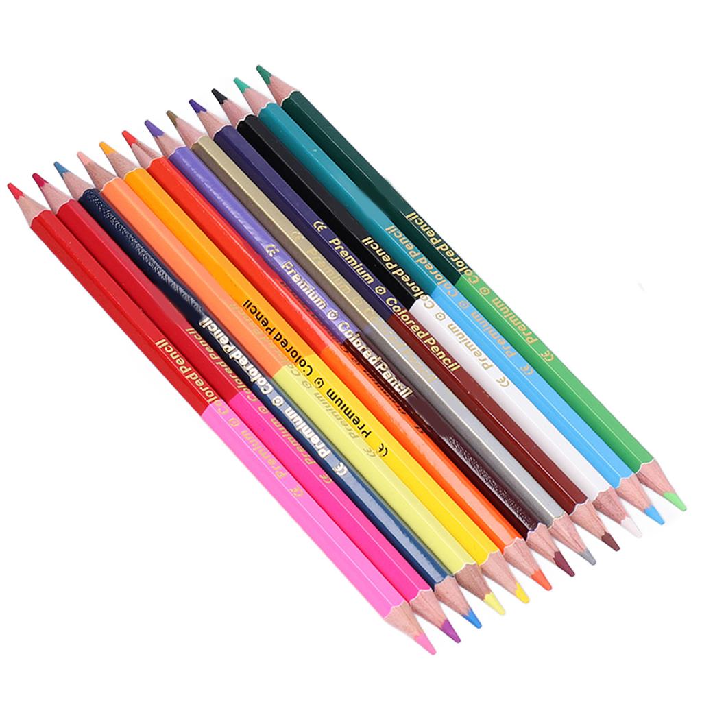 Colored Pencils Hexagonal Double Headed 24 Color Drawing Sketching Colored Pencils Children Gifts