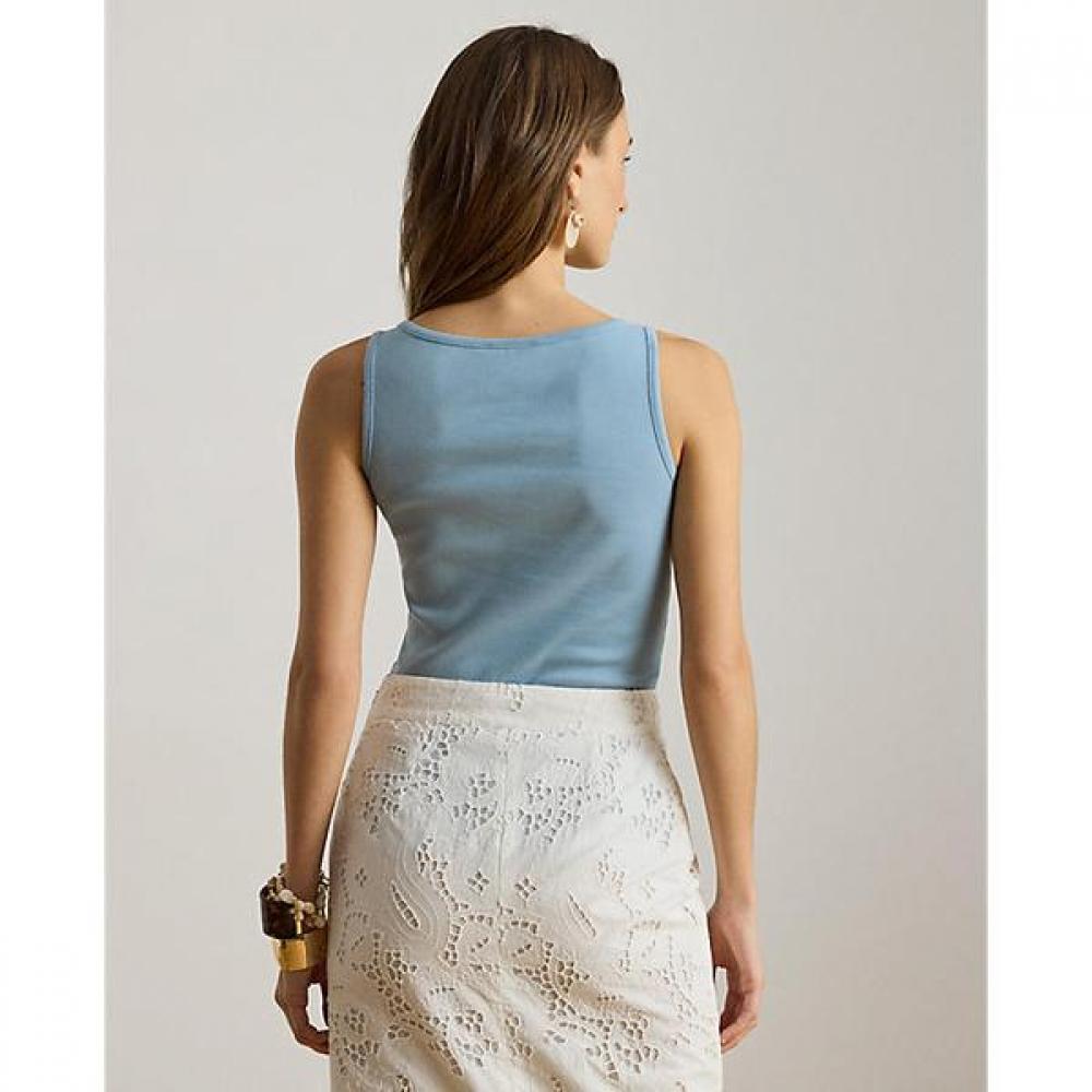 Lauren Ralph Lauren Stretch Cotton Tank Top Wmlrkniscm20042400 