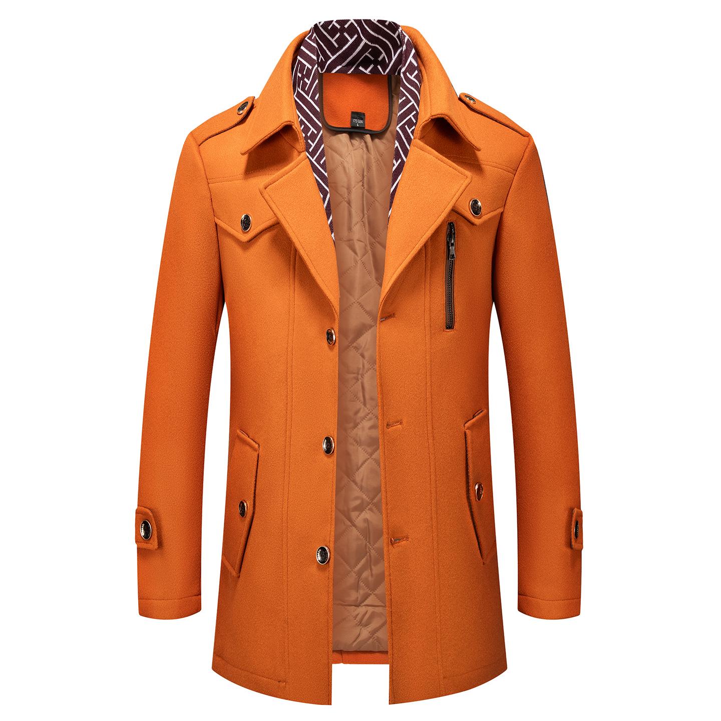 Men`s Non-Iron Woolen Business Coat with