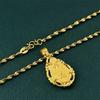 925 Silver Gold Plated Religious Creed Necklace for Women Men Jewelry