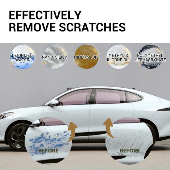 2/3Pcs Car Scratch Repair Paste with Sponge 100ml Professional Scratch Remover Kit