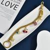Summer Fruit Pendant Bag Charm With Metal Chain For Fashionable Women
