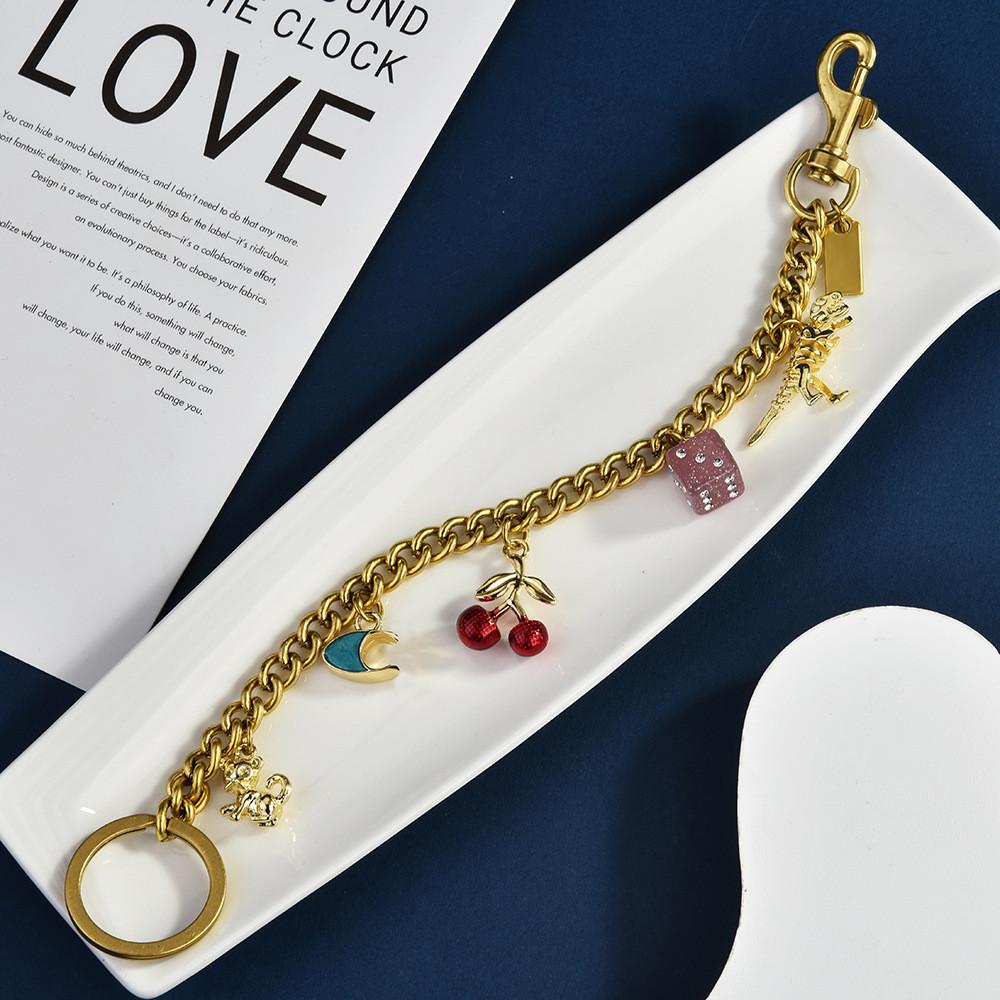 Summer Fruit Pendant Bag Charm With Metal Chain For Fashionable Women