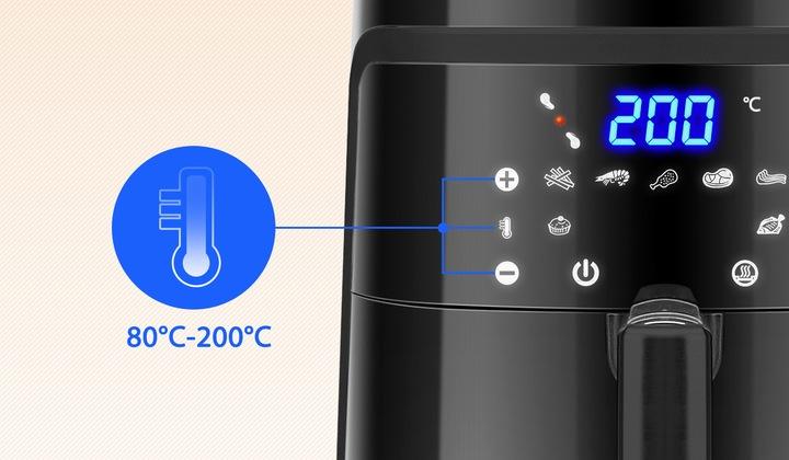 Frytkownica 7L Beztłuszczowa Mocna 1900W Air Fryer Frytownica Mięso Hit !!!