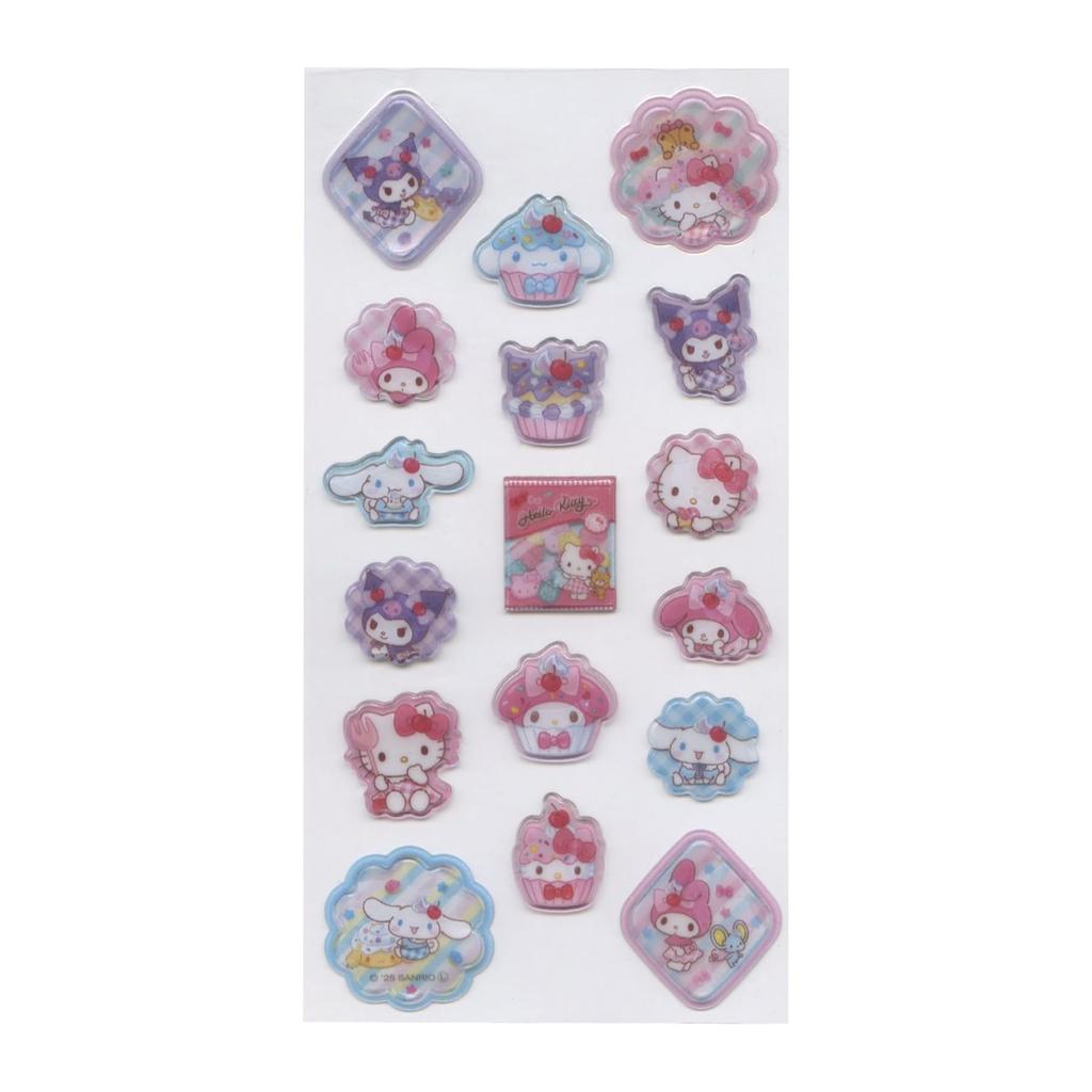 Sanrio Characters Frosted Glass Stickers [MX Sweets] 001796-52
