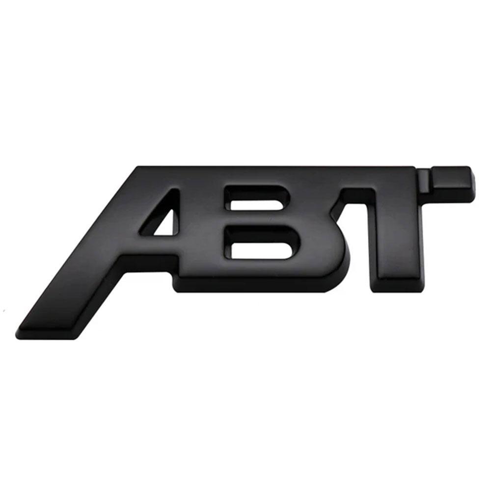 3D Metal ABT Sticker Car Rear Trunk Letter Logo Badge For A3 A4 A5 A7 A7 Q3 Q5 Q7 TT RS6 RS3 Accessories