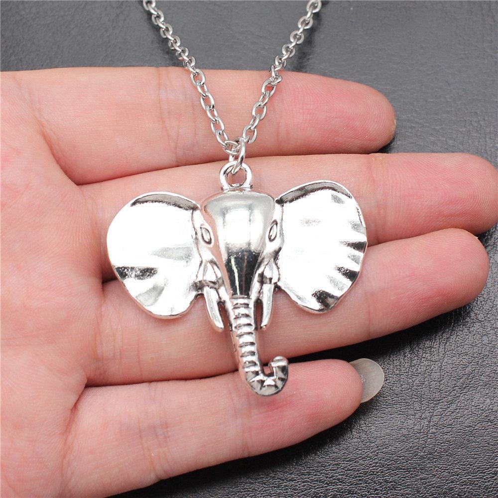 45cm Or 70cm Long Chain Necklace Elephant Kids' Jewelry Materials QN026
