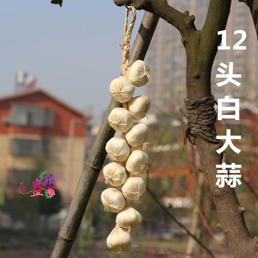 Realistic Hanging Vegetable String: Chili, Potato, Corn, Garlic, Peanut Props for Yard or Restaurant Decor