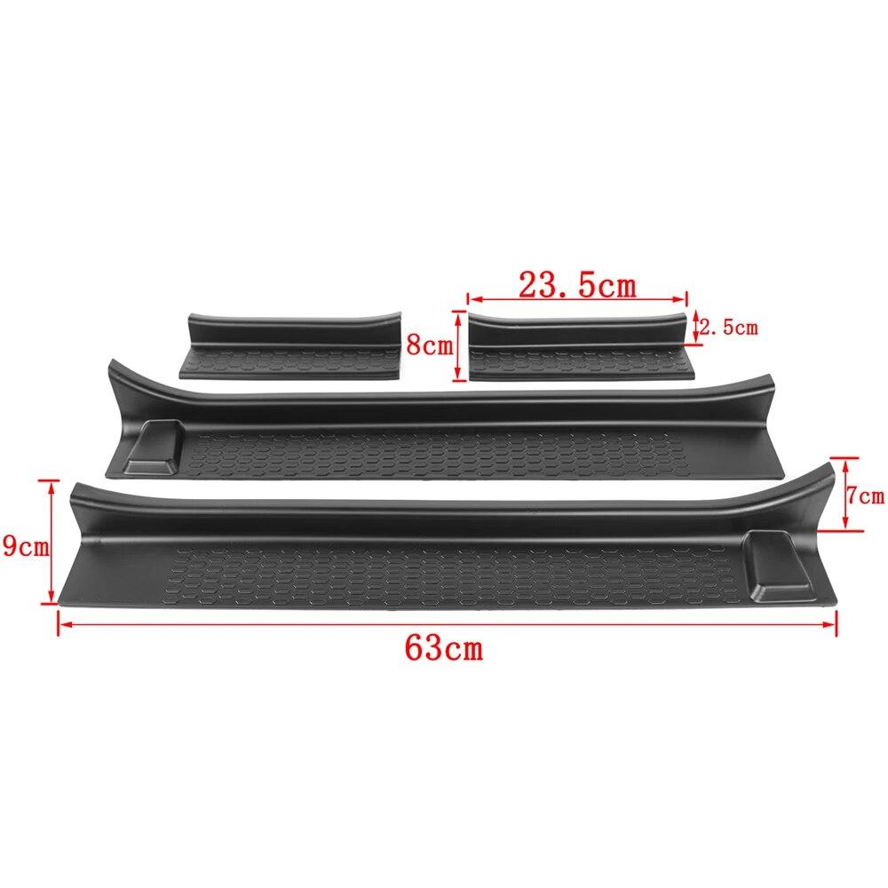 Door Plate Cover Sill for Jeep Wrangler JL Gladiator JT 2018-2022 Entry Guards Door Sill Plate Protectors 4-Door Car Accessories