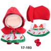 New Christmas Clothes For 17cm Labubus Mini Doll Clothes Outfit Hat Clothes for Labubu I II III Doll Accessories Party Game Toys