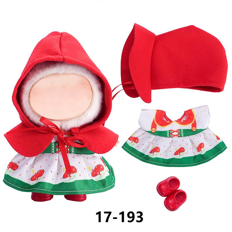 New Christmas Clothes For 17cm Labubus Mini Doll Clothes Outfit Hat Clothes for Labubu I II III Doll Accessories Party Game Toys