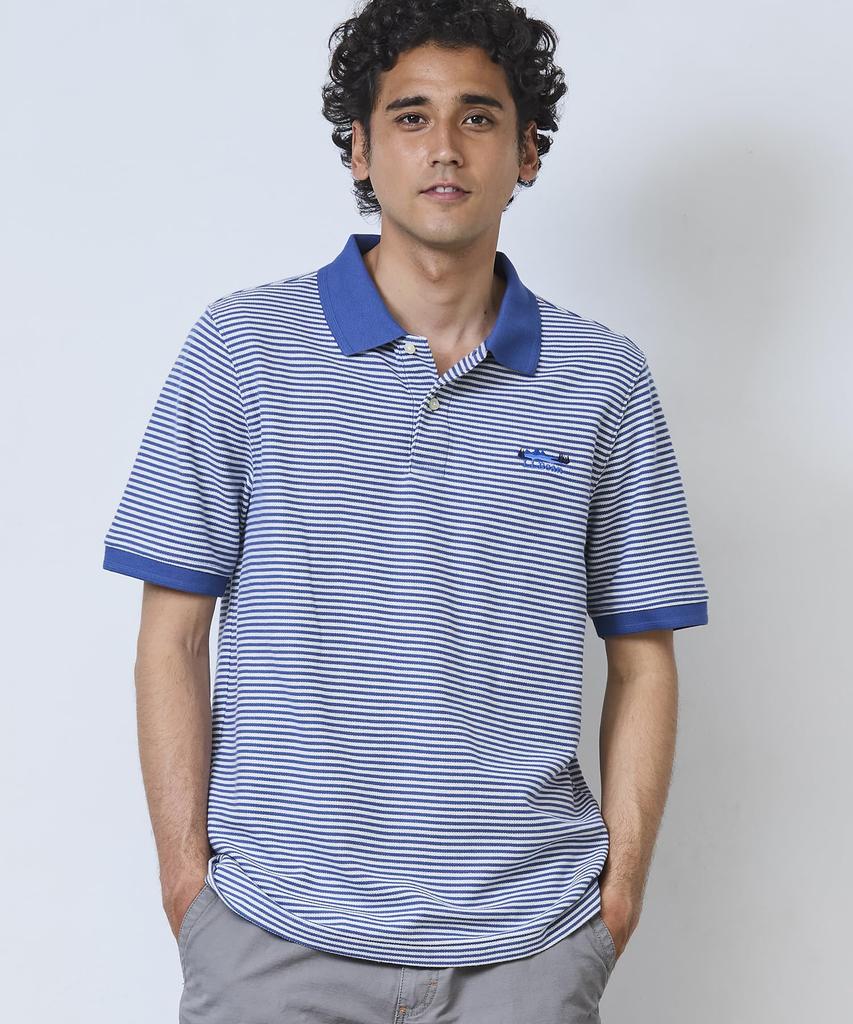 Premium Double L Poloshirt mit Katahdin-Stickerei Japan Deep Größe 1000276374 L.L.Bean Herren-Logo, Gestreift, Passform, Blau, XL,