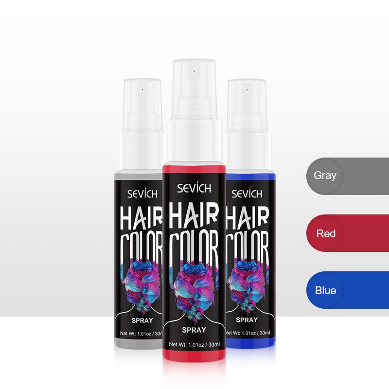 SEVICH 3Bottle/Set Hair Color Spray Instant Hair Color Hair Styling Product 30ml Temporary Hair Dye Color Fashion Beauty Makeup