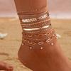 11 Pcs Boho Multi Layer Anklets Set For Women Vintage  Simple Summer Gold Color Pearl Chain On Leg Beach Foot Jewelry Gifts 2026