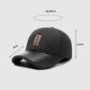 Men's Winter Middle-Aged and Elderly Father Warm Baseball Cap Old Man Grandfather Autumn Ear Protection Cotton Cap