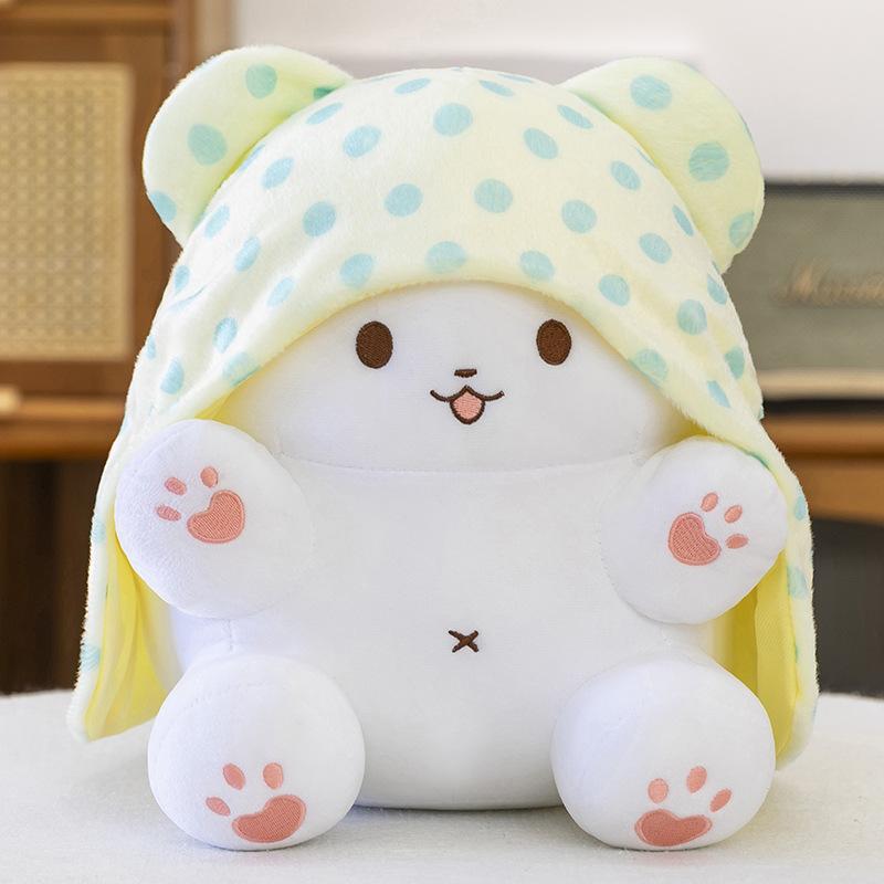 Cartoon Blanket Bear Plush Doll Pendant Japanese Cute Doll Super Soft Children's Companion Toy Doll Doll