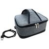 Fenteer USB Lunchbox Heater Insulated Bag with Zipper, Meal Reheating Food Warmer for Travel, Office, Cooking, Picnics, Camping, Gray