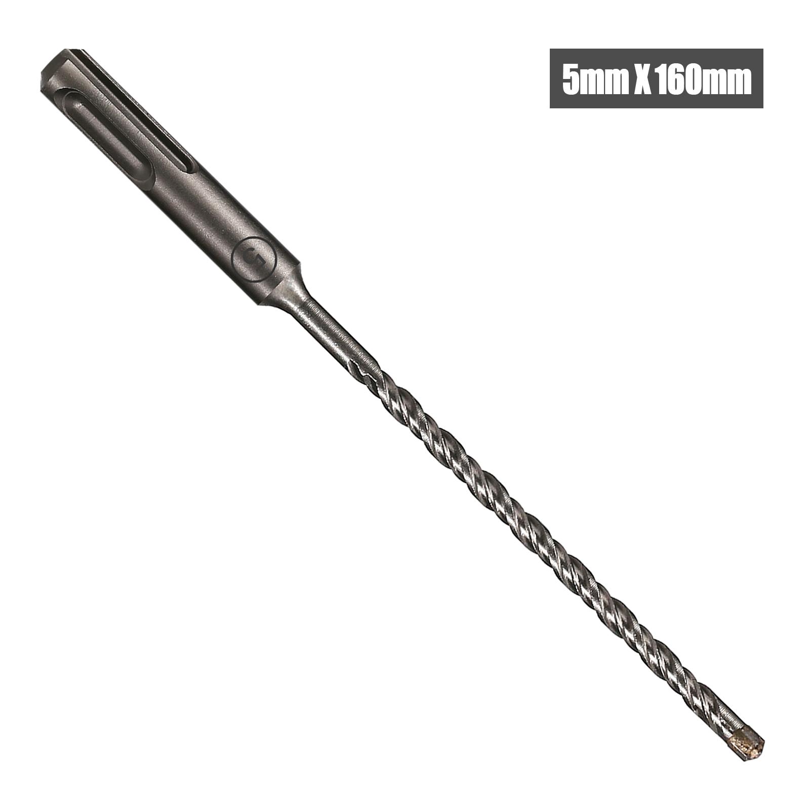 

1 шт. сверло по бетону SDS Plus 5-16 мм, крестообразная режущая головка, двойной шнек, молоток 160 мм, электрический молоток для кирпичных блоков, кладочное сверло