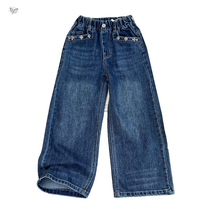 Girls' Wide-Leg Jeans: Versatile Autumn Style for Kids