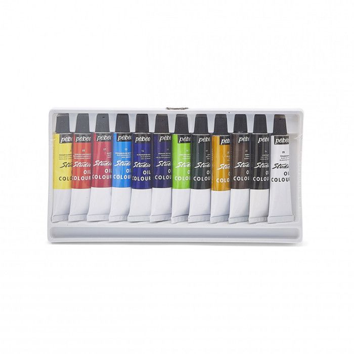 Peinture à l'huile - PEBEO - Studio Huile XL - 12 x 12 ml - Multicolore - Idéal pour tous niveaux