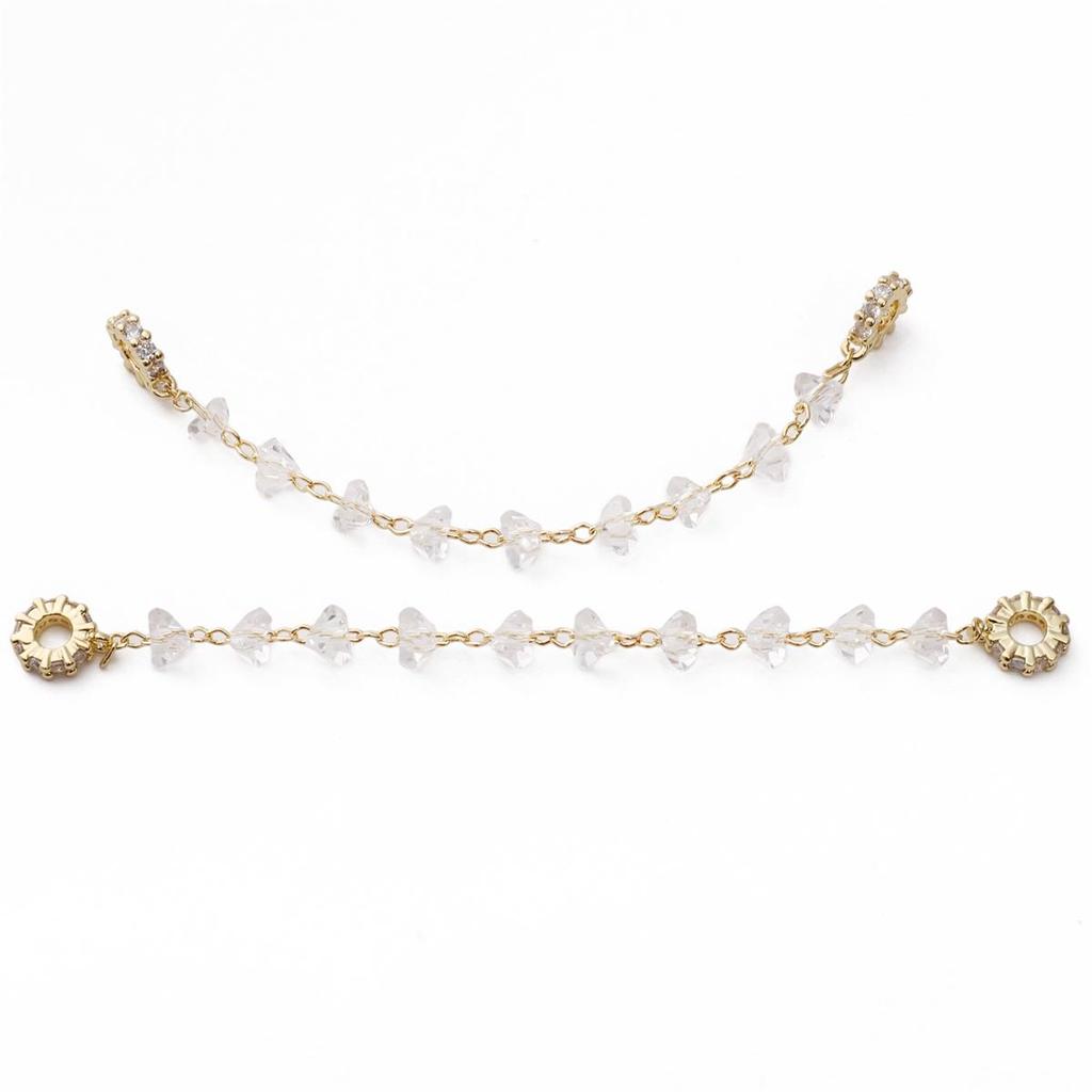 1pc/bag High Color Set Crystal And Bead Safety Chain DIY Bracelet Earrings Jewelry Accessories