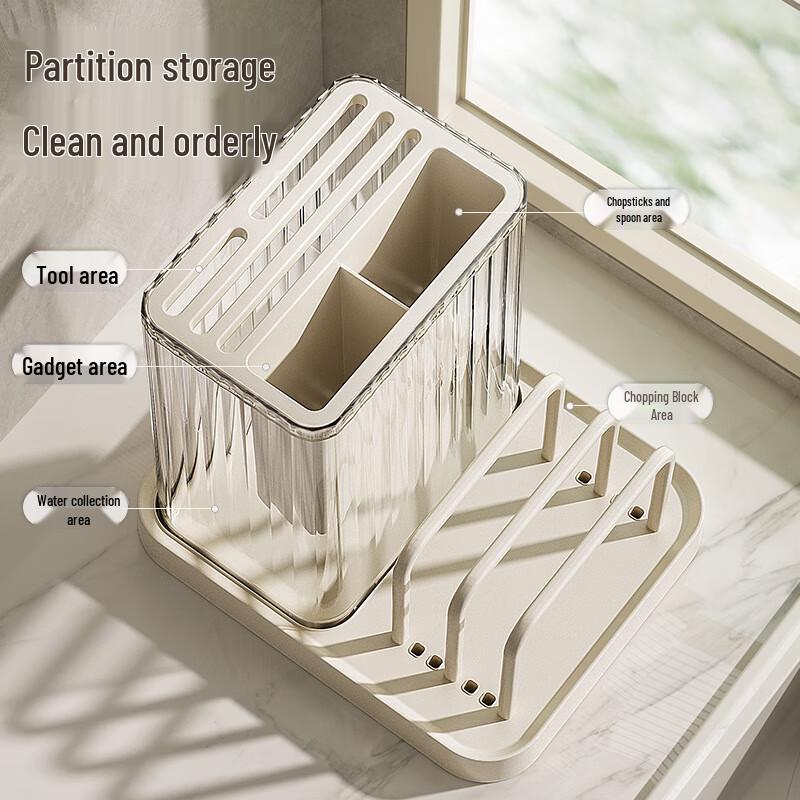 Multi-functional Kitchen Knife & Utensil Storage Rack