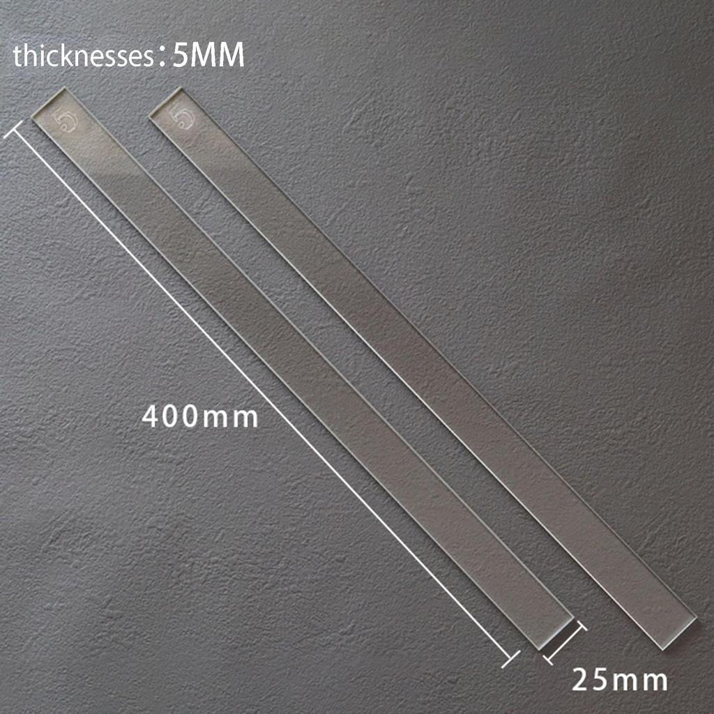 2x Measuring Dough Strips Acrylic Ceramic Tool Ceramic Clay Lightweight Noodles Rolling Pin Guides Balance Ruler Dough Ruler