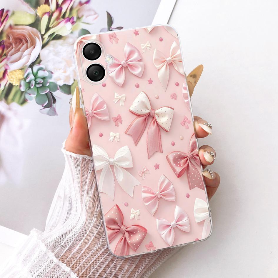 For Samsung Galaxy A06 4G Case SM-A065F New Fashion Flowers Clear Silicone Soft Cover For Samsung A07 2025 A 07 GalaxyA07 Fundas