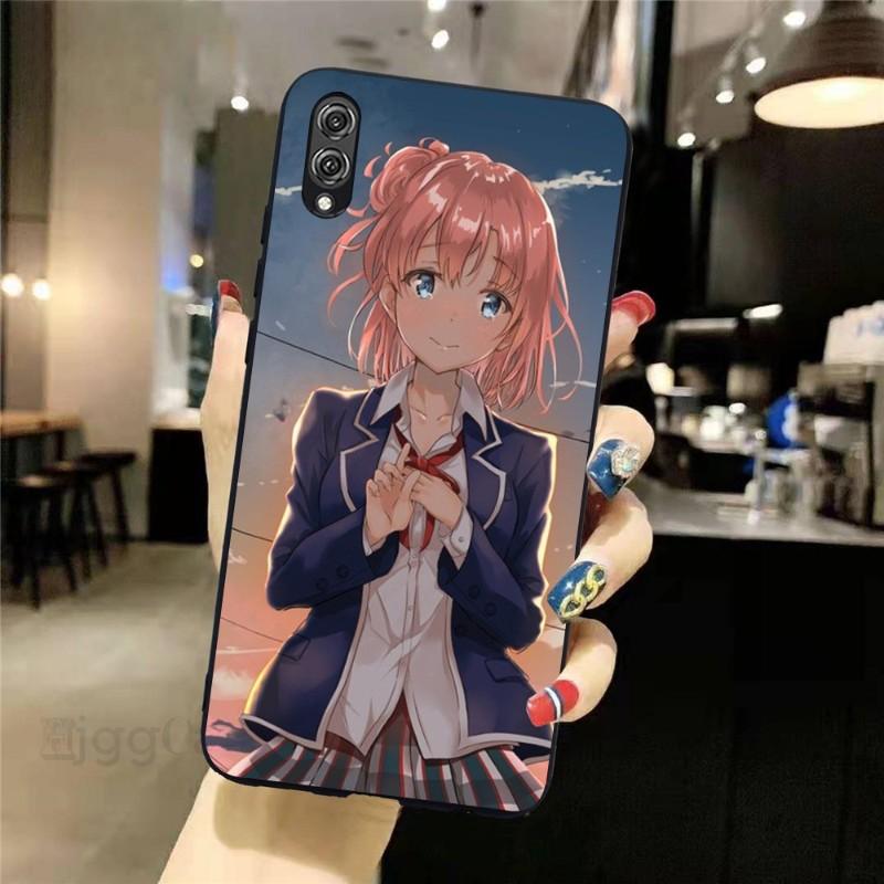 

Yuigahama Yui Phone Case For Honor 70 50 20 7S X9 X8 X7 Magic 4 3 Pro Soft Black Phone Cover Honor Magic 2