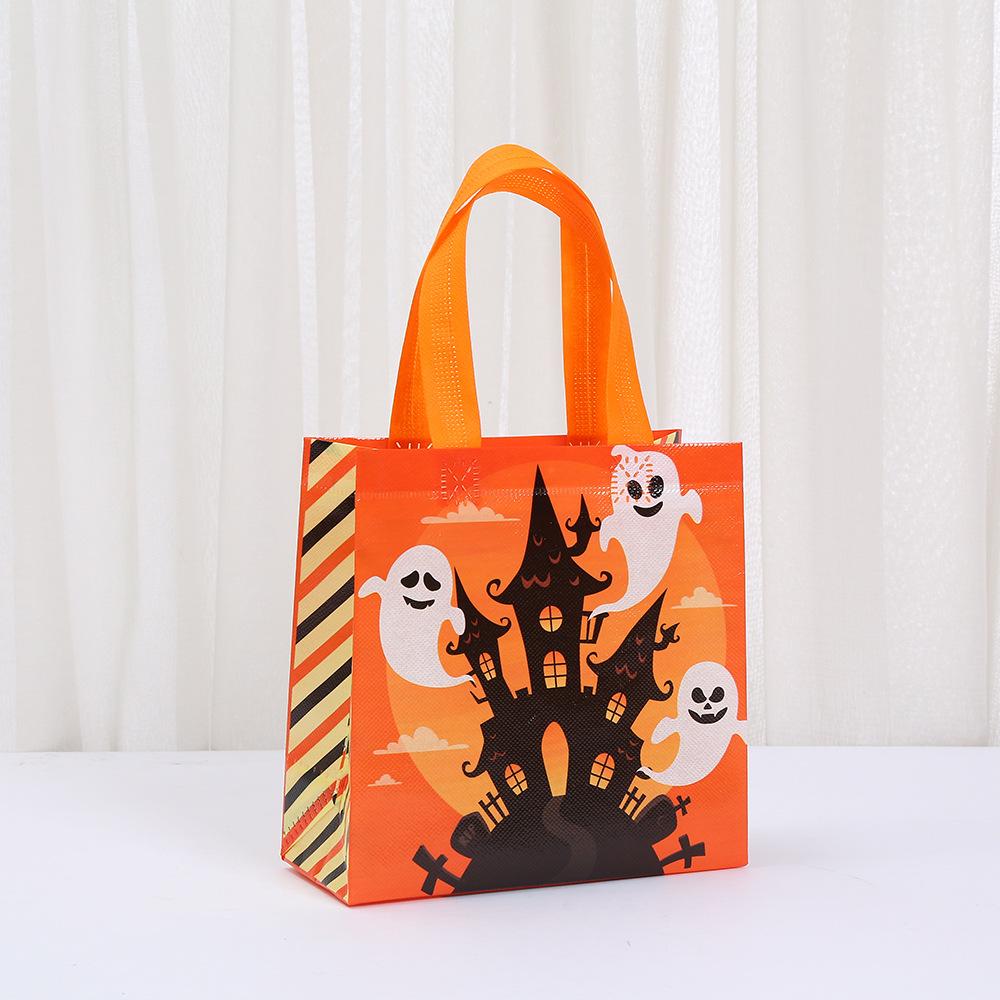 StoBag Halloween Party Trick or Treat Bags for Kids Reusable Eco Friendly Goodie Tote Bags for School Gifts Candy Favors Decor